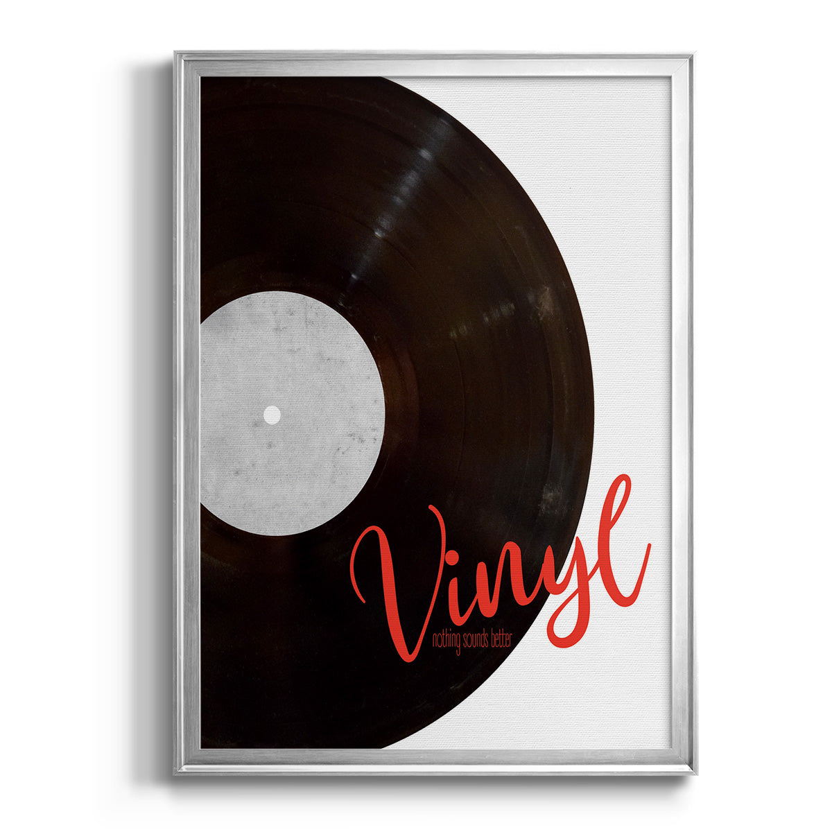 Vinyl - Modern Framed Canvas Print