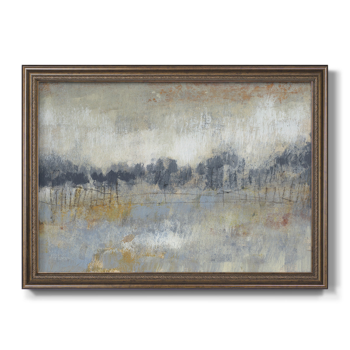 Cool Grey Horizon II Premium Framed Canvas- Ready to Hang