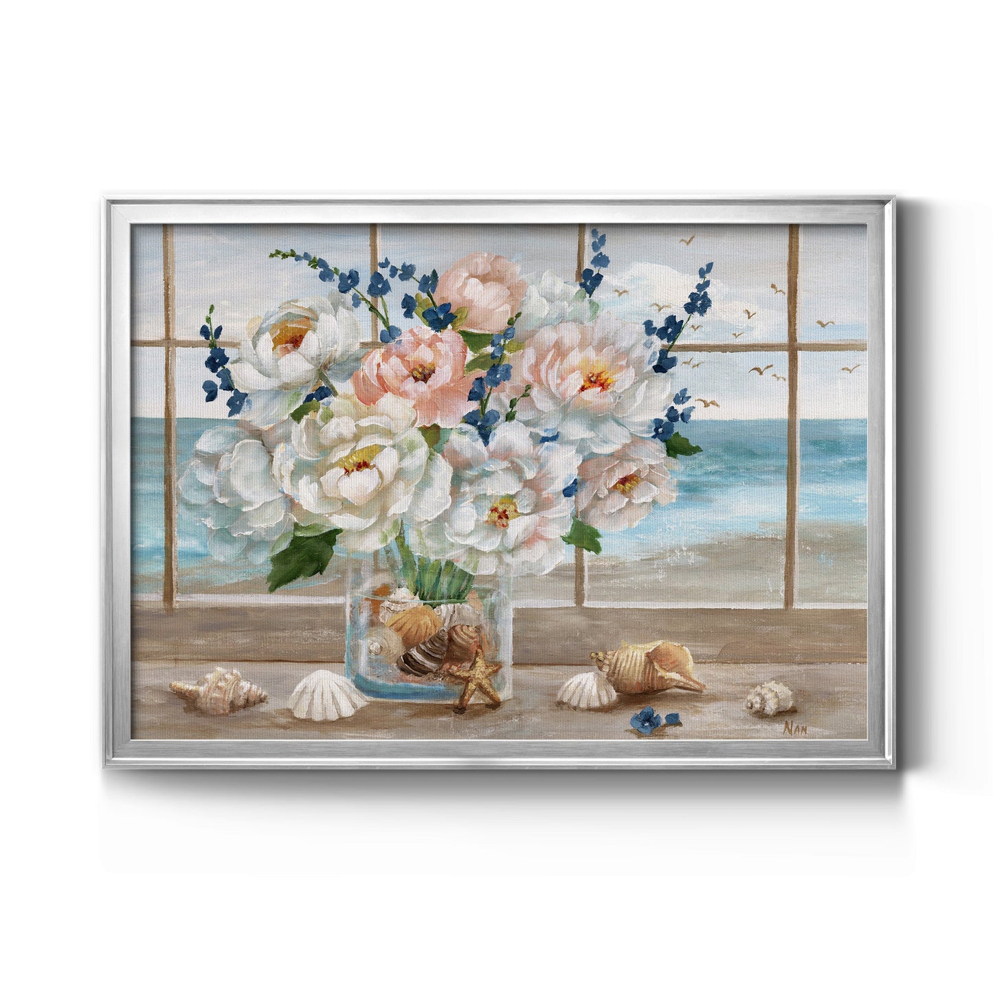 Coastal Window Premium Classic Framed Canvas - Ready to Hang