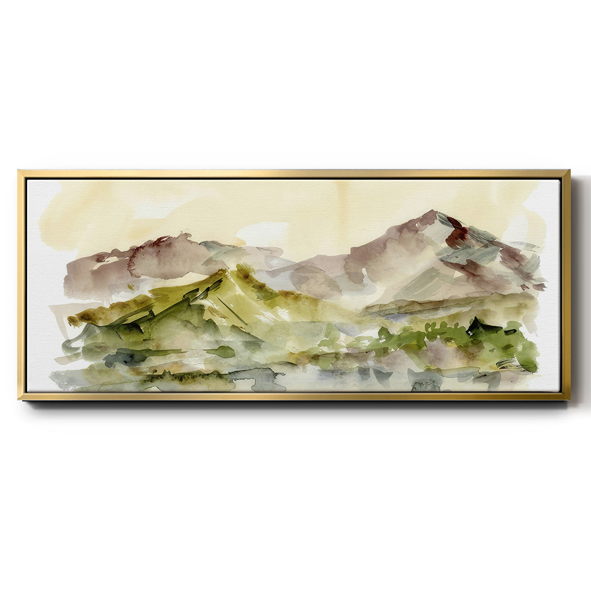 Plum Ridge II - Floater Framed Canvas Print