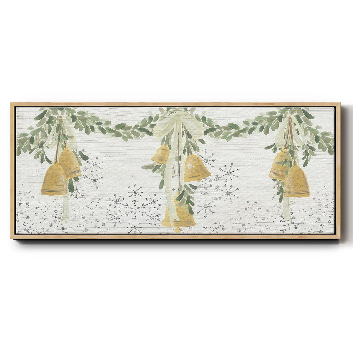 Holiday Bells - Floater Framed Canvas Print