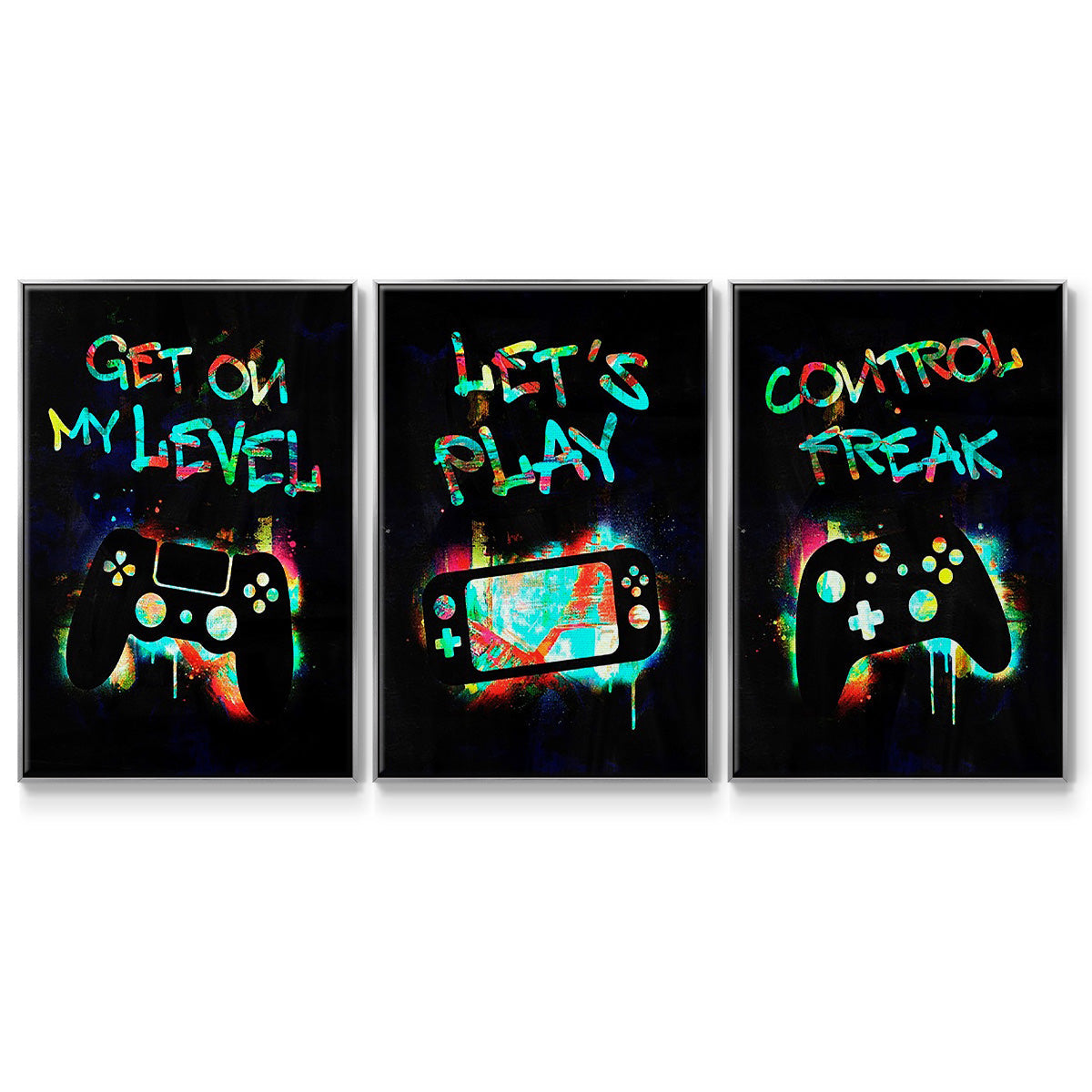 Gamer Tag I - Floater Framed Canvas Set