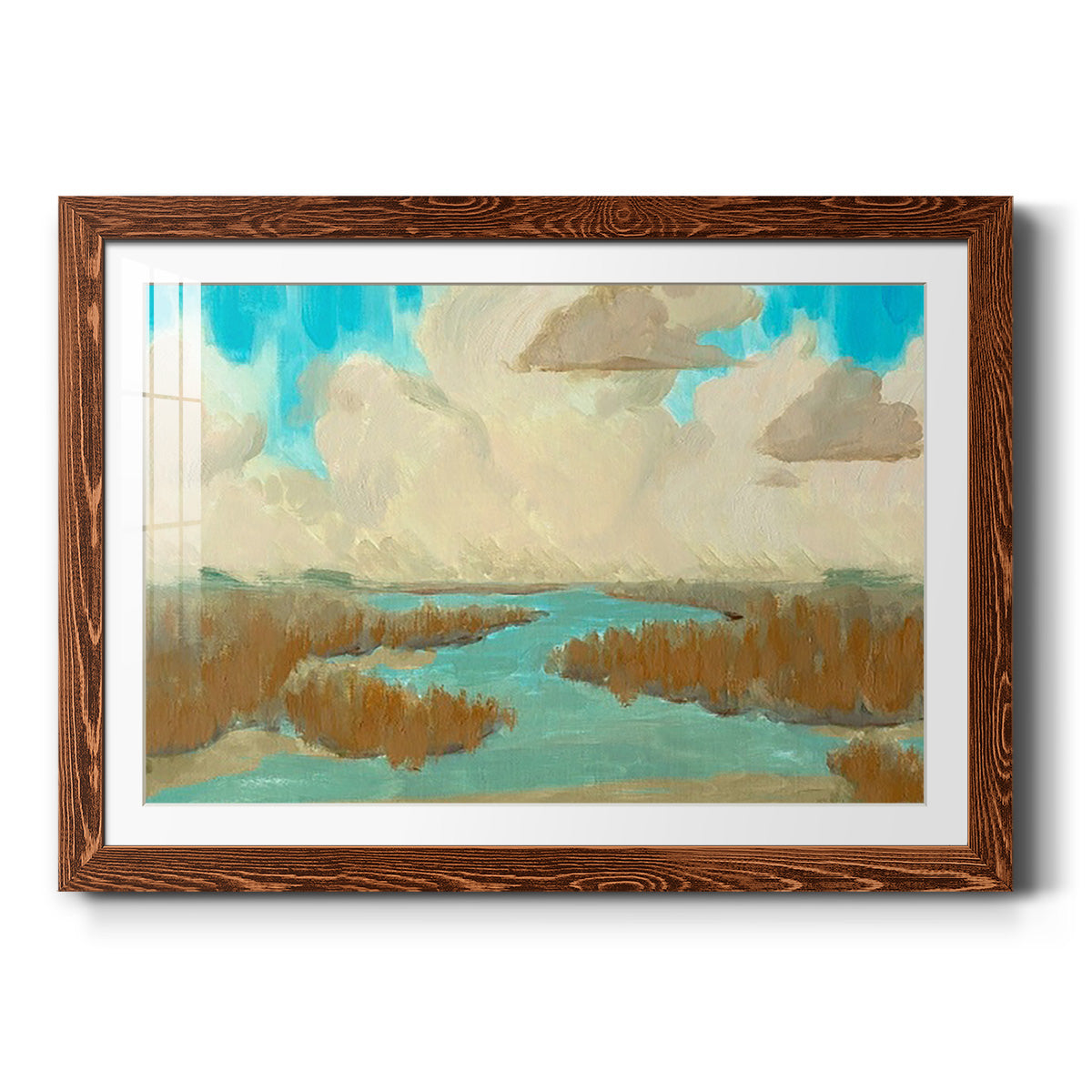 Fripp Island Water I - Barnwood Framed Art Print