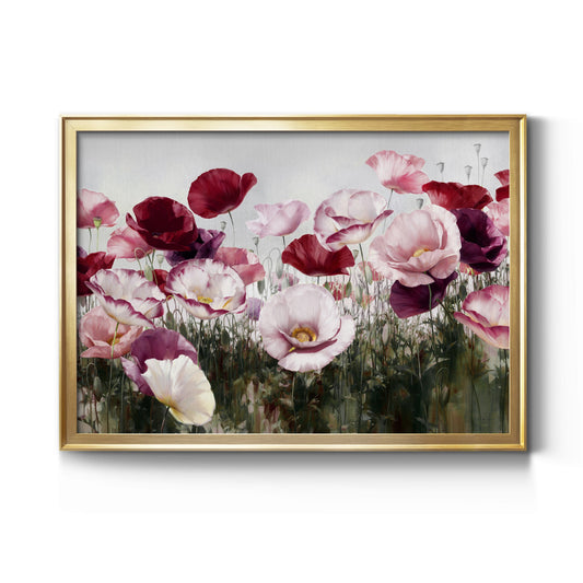 Royal Poppy Field Premium Classic Framed Canvas - Ready to Hang