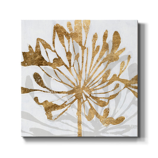 Golden Gilt Bloom II - Canvas Art Print