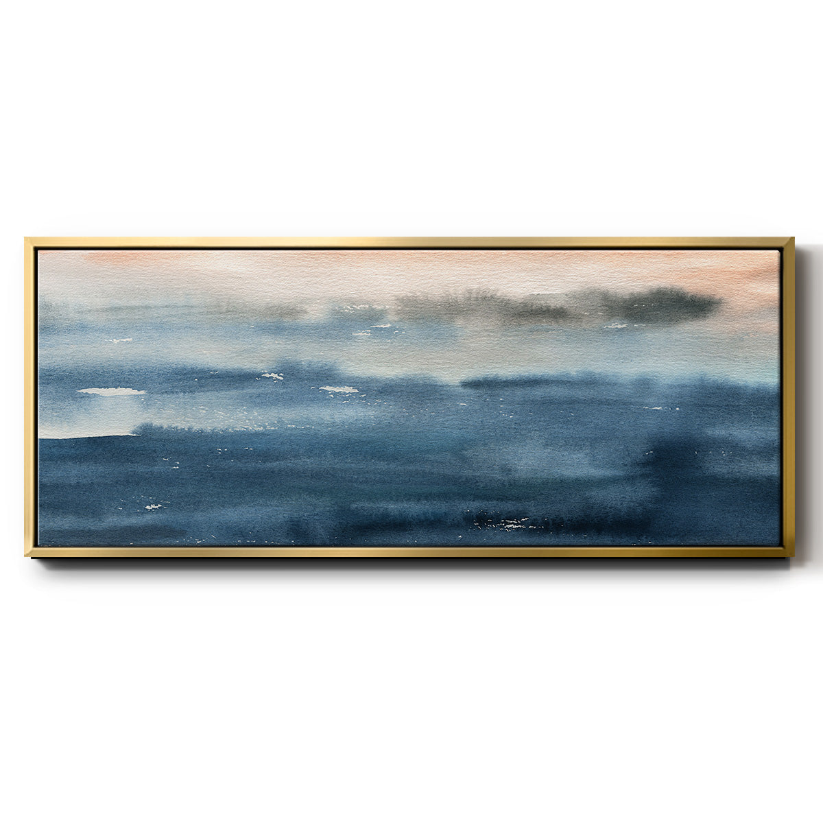 Lake Sunrise - Floater Framed Canvas Print