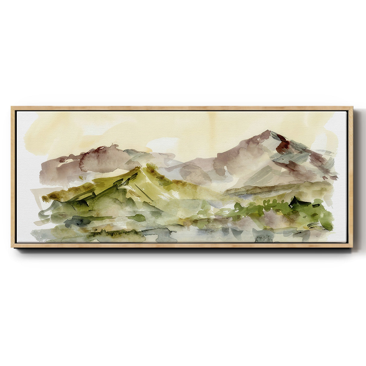 Plum Ridge II - Floater Framed Canvas Print