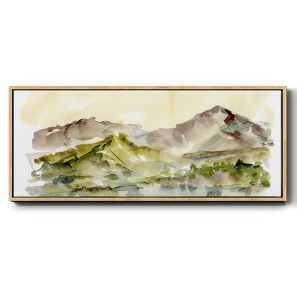 Plum Ridge II - Floater Framed Canvas Print