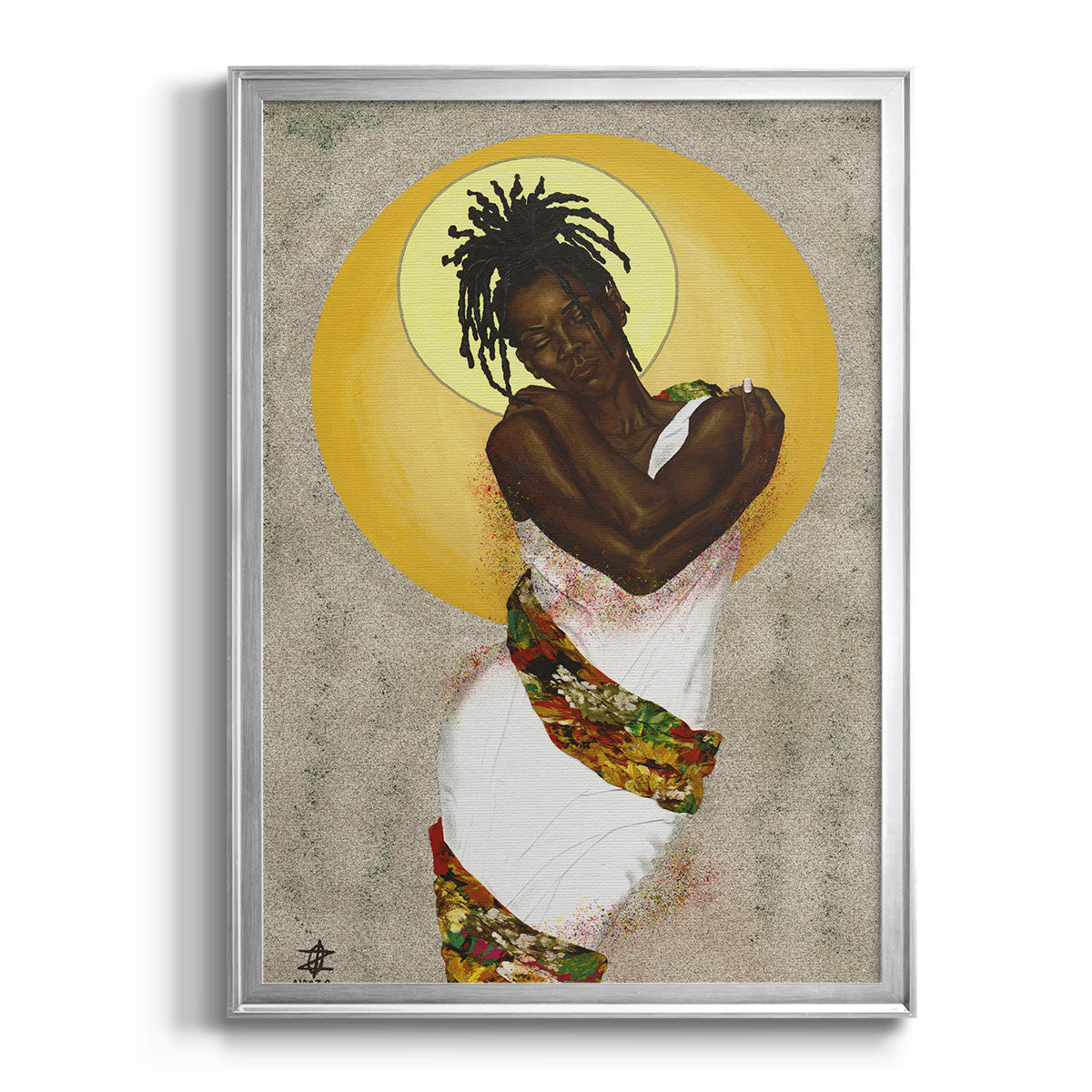 Her Love - Modern Framed Canvas Print