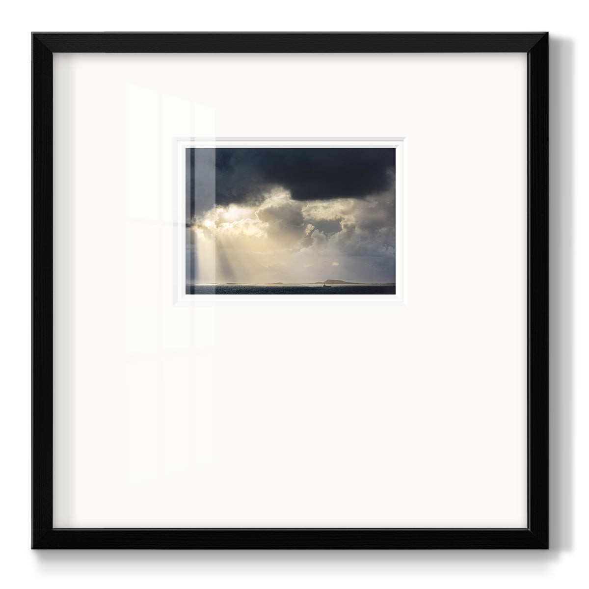 Rays of Light- Premium Framed Print Double Matboard