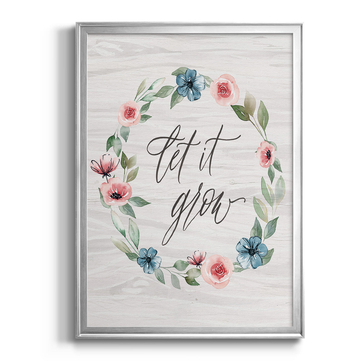 Let It Grow - Modern Framed Canvas Print