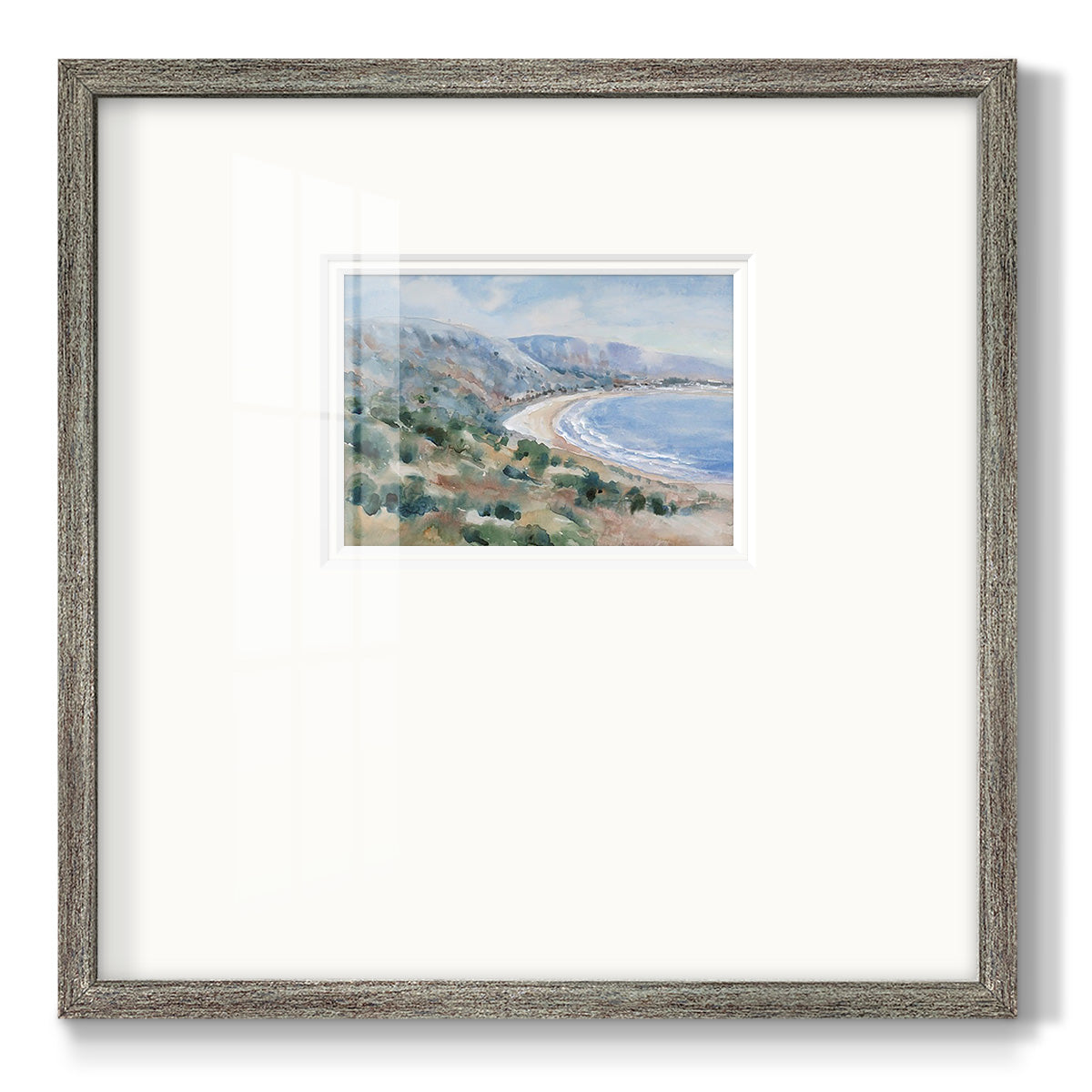 Coastal Mist II Premium Framed Print Double Matboard