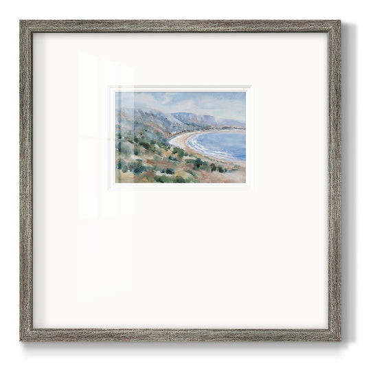 Coastal Mist II - Double Matboard Framed Print