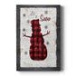 Checkered Snowman I Premium Gallery Wrapped Canvas - Ready to Hang