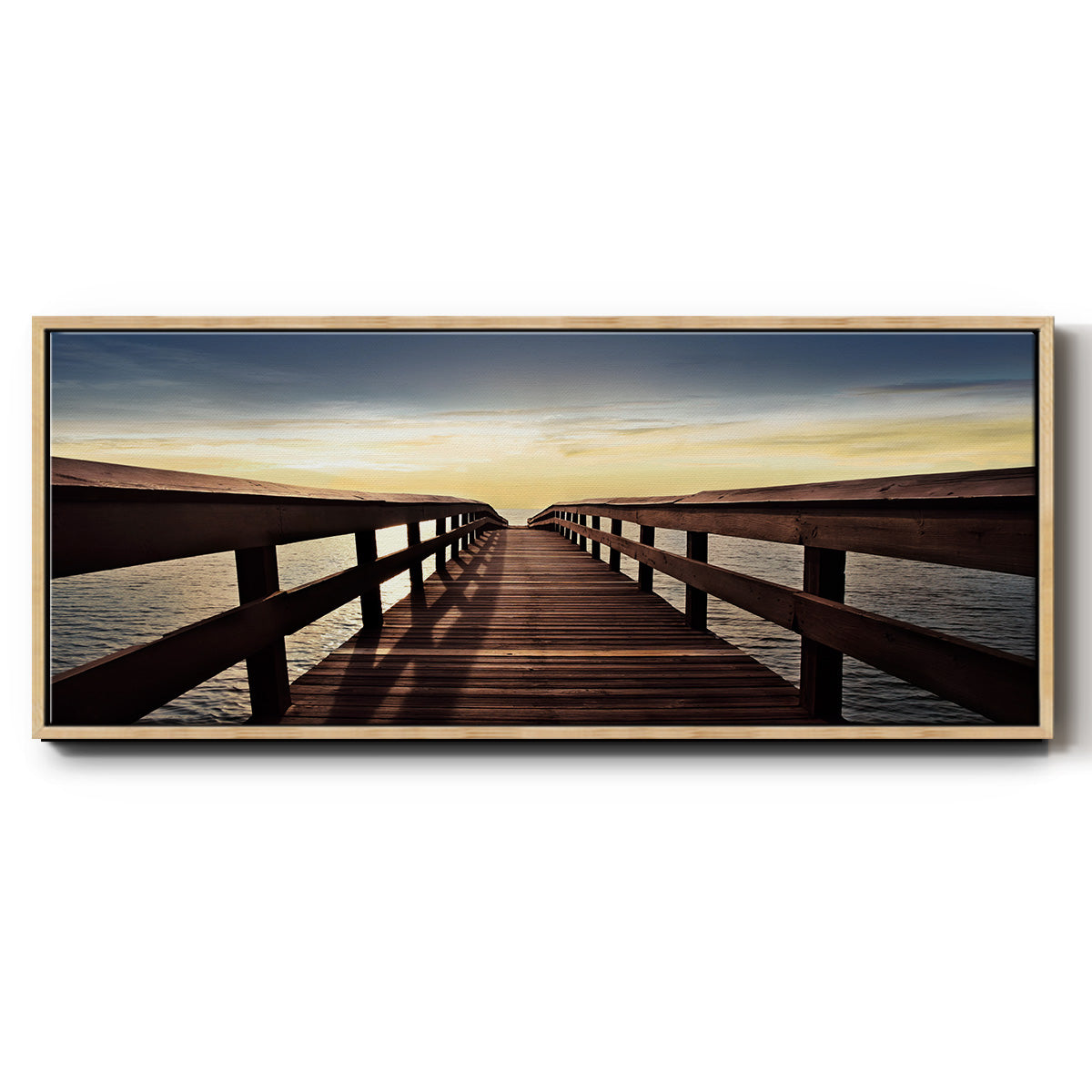 Naples Cove - Floater Framed Canvas Print
