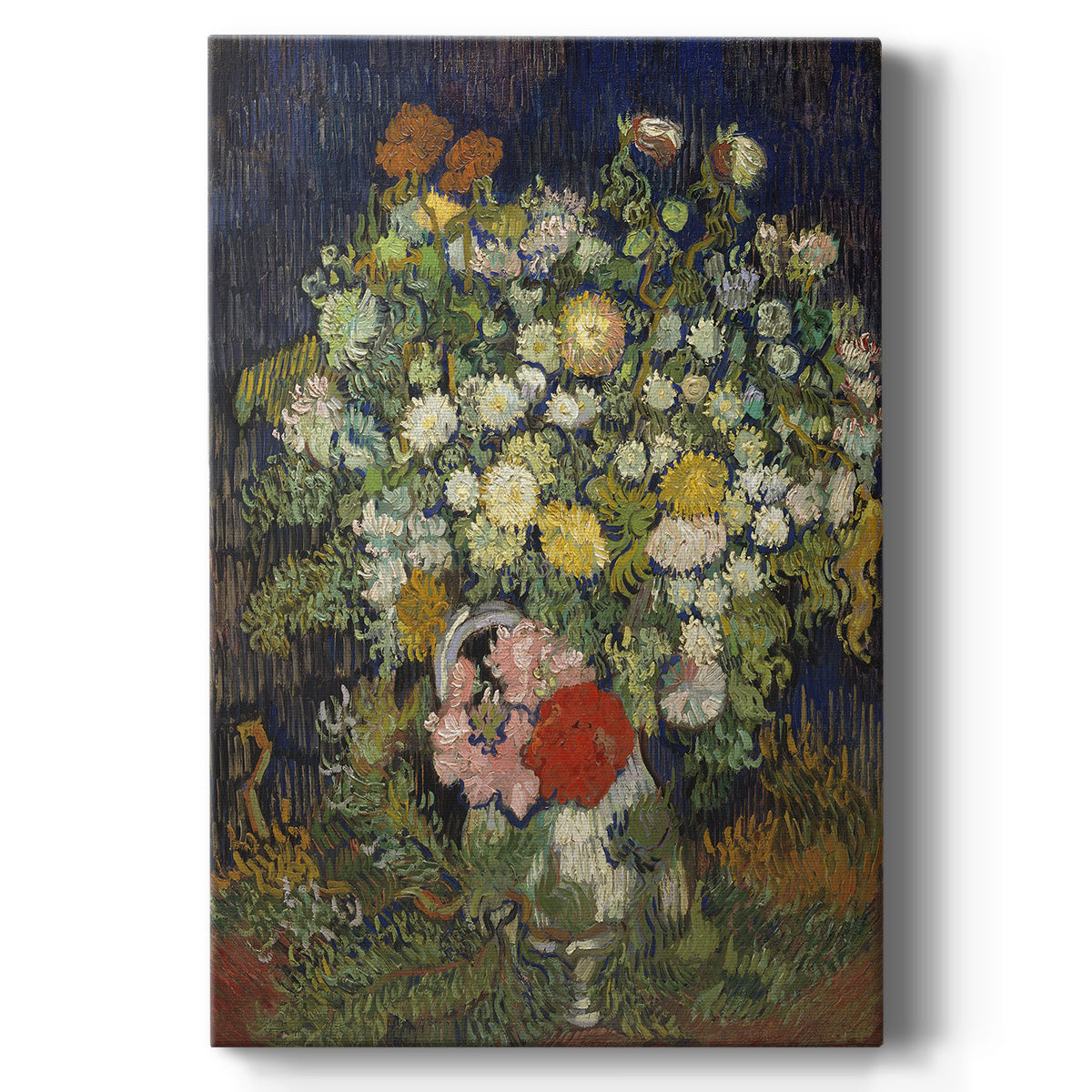 Bouquet of Flowers in a Vase - Canvas Art Print