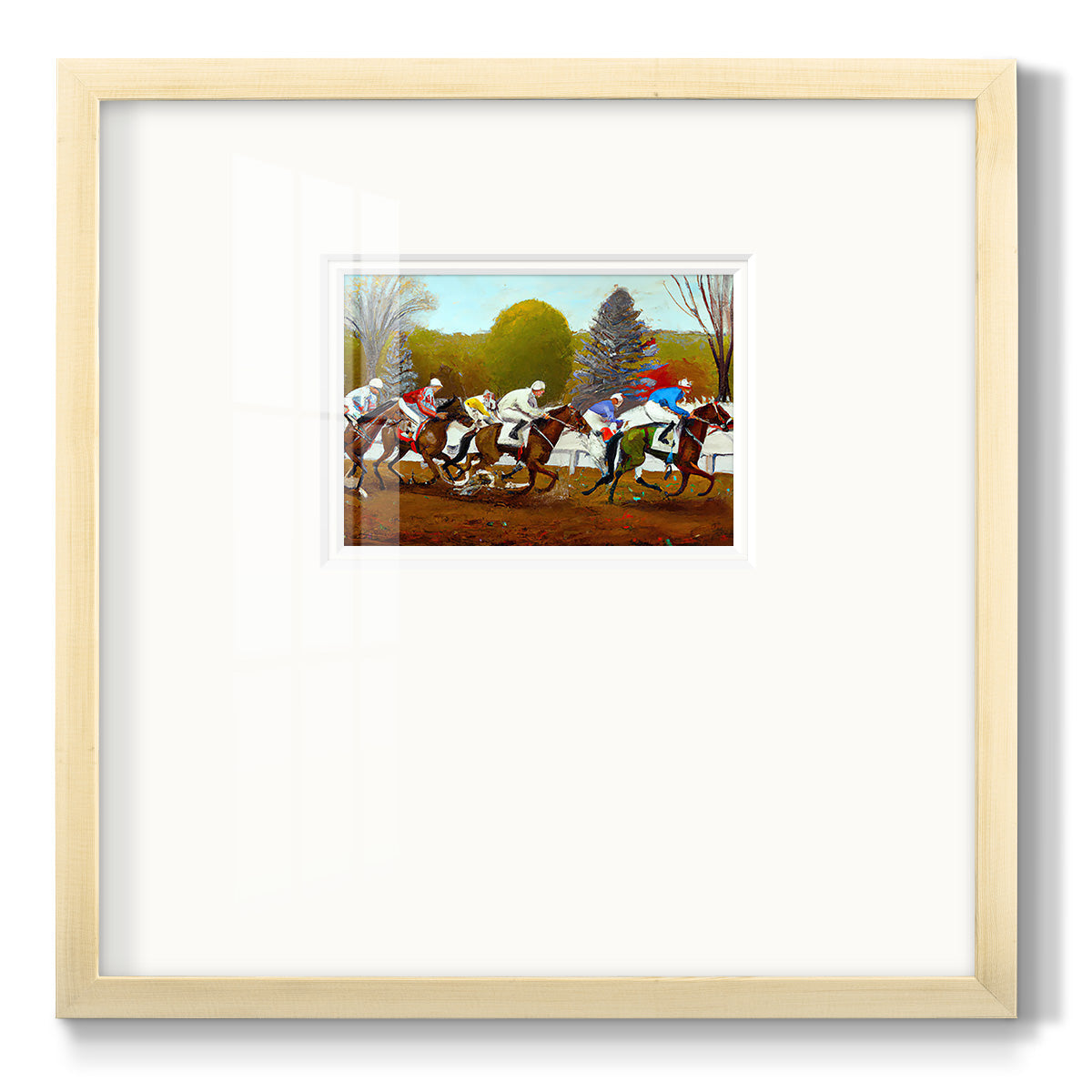 Day at the Race II - Double Matboard Framed Print