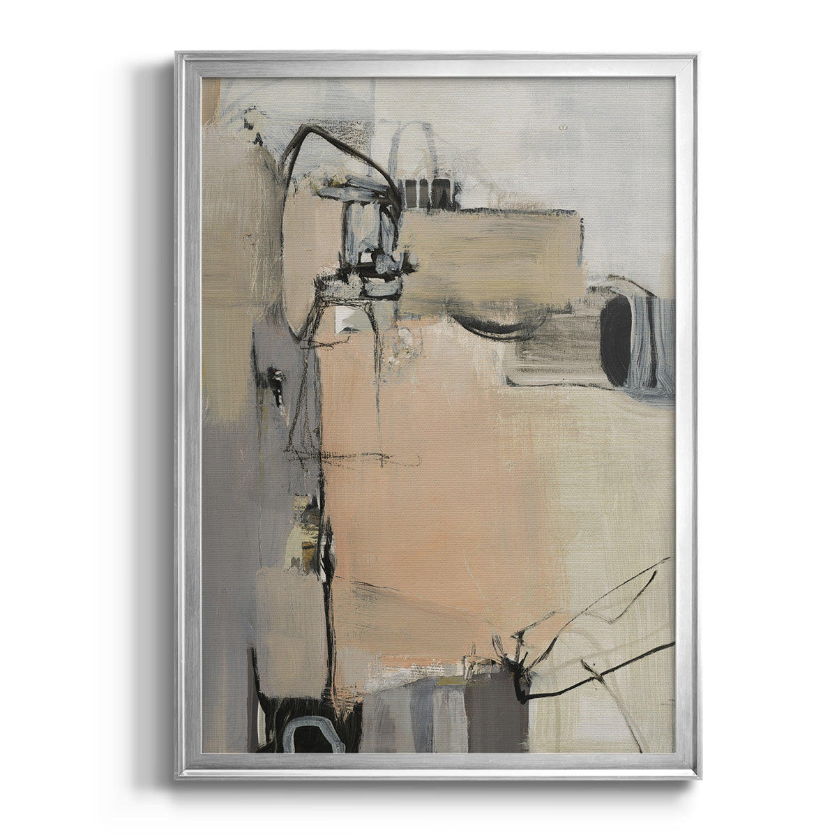 Sandstone - Modern Framed Canvas Print