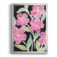 Floral Choir - Modern Framed Canvas Print