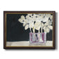 White Flowers in Fuchsia I Premium Framed Canvas- Ready to Hang