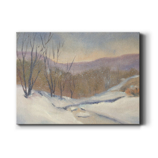 Evening Snowfall - Canvas Art Print