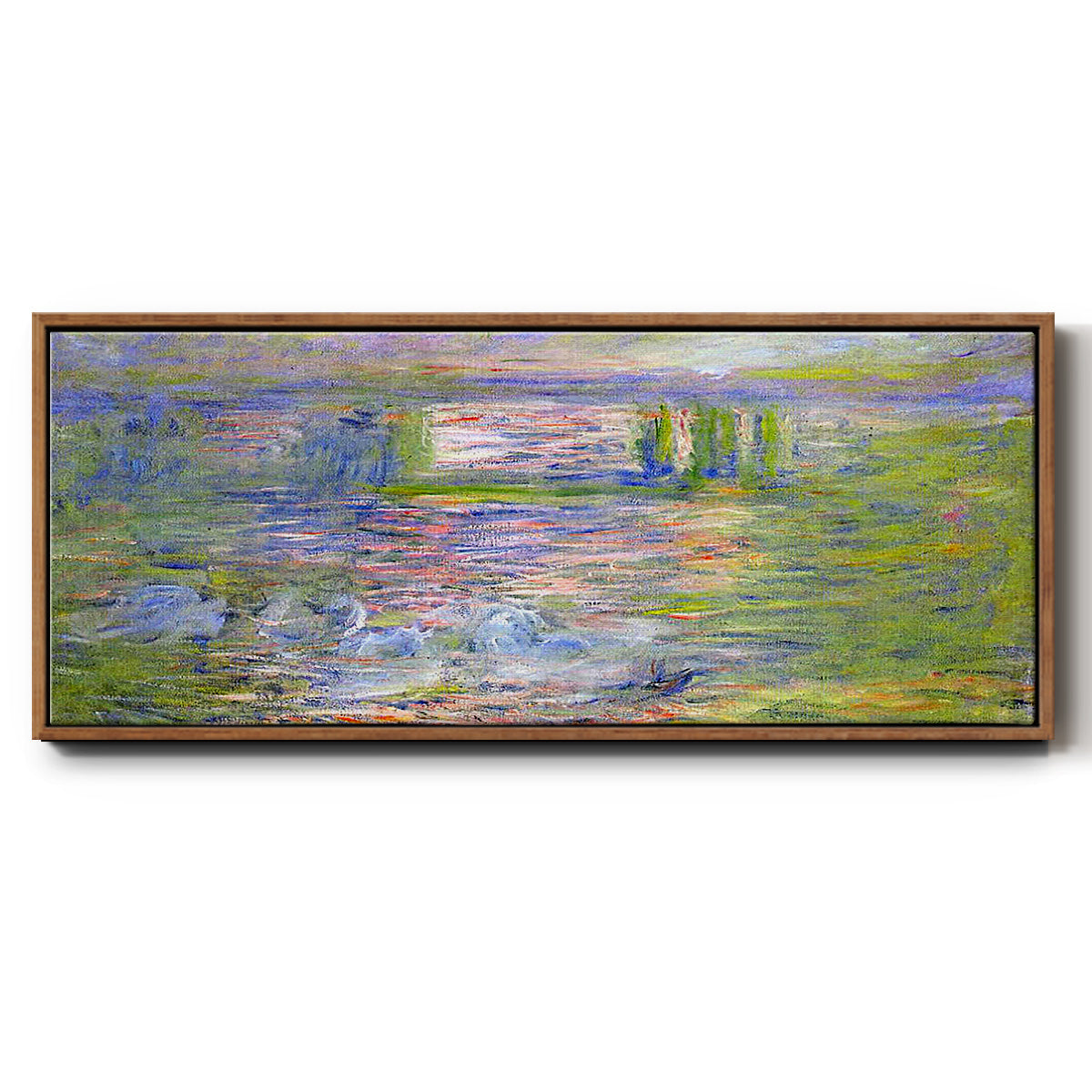 Charing Cross Bridge - Floater Framed Canvas Print