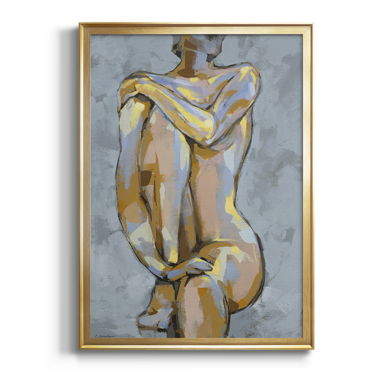 Grey Maiden I -  Framed Canvas Print