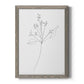 Botanical Gesture V - Premium Canvas Framed in Barnwood - Ready to Hang