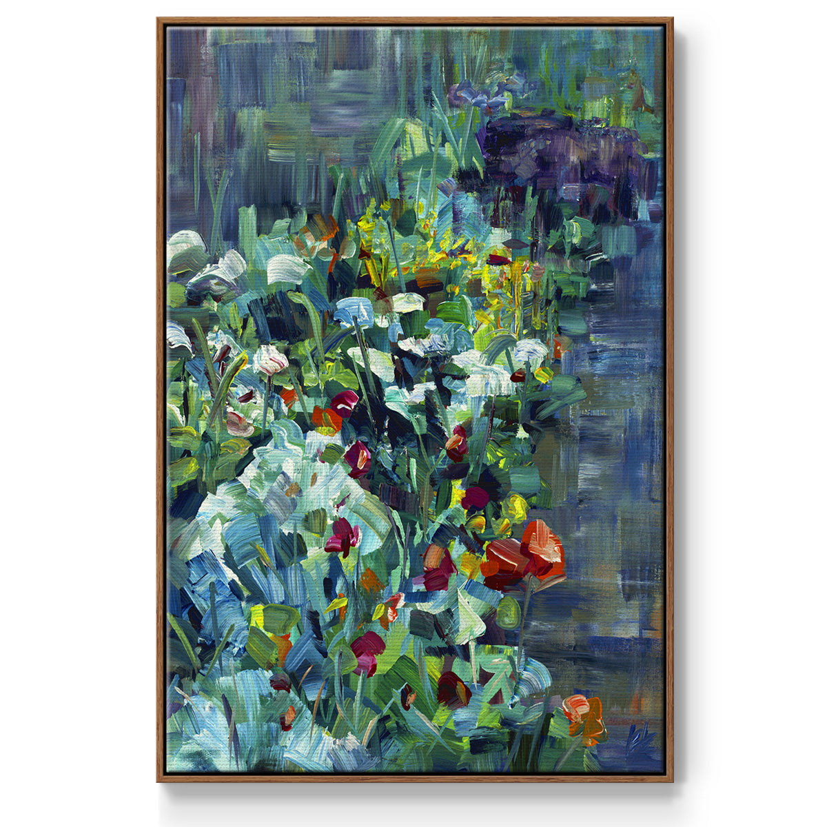 Lots of Love in the Garden - Framed Premium Gallery Wrapped Canvas L Frame - Ready to Hang