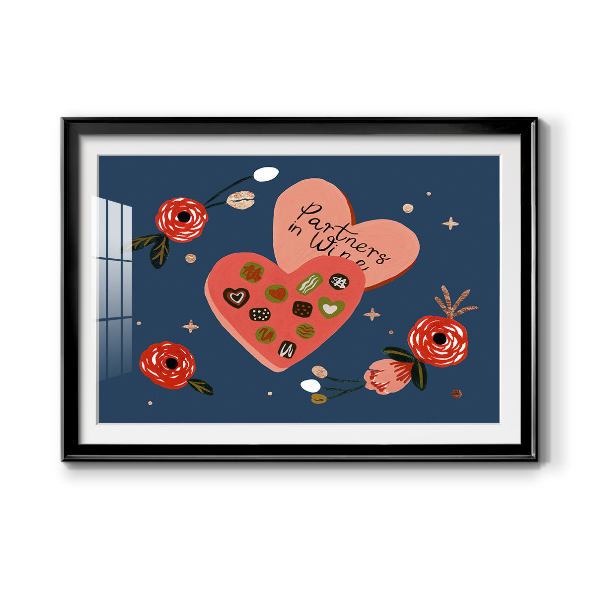 Happy Galentine I Premium Framed Print - Ready to Hang