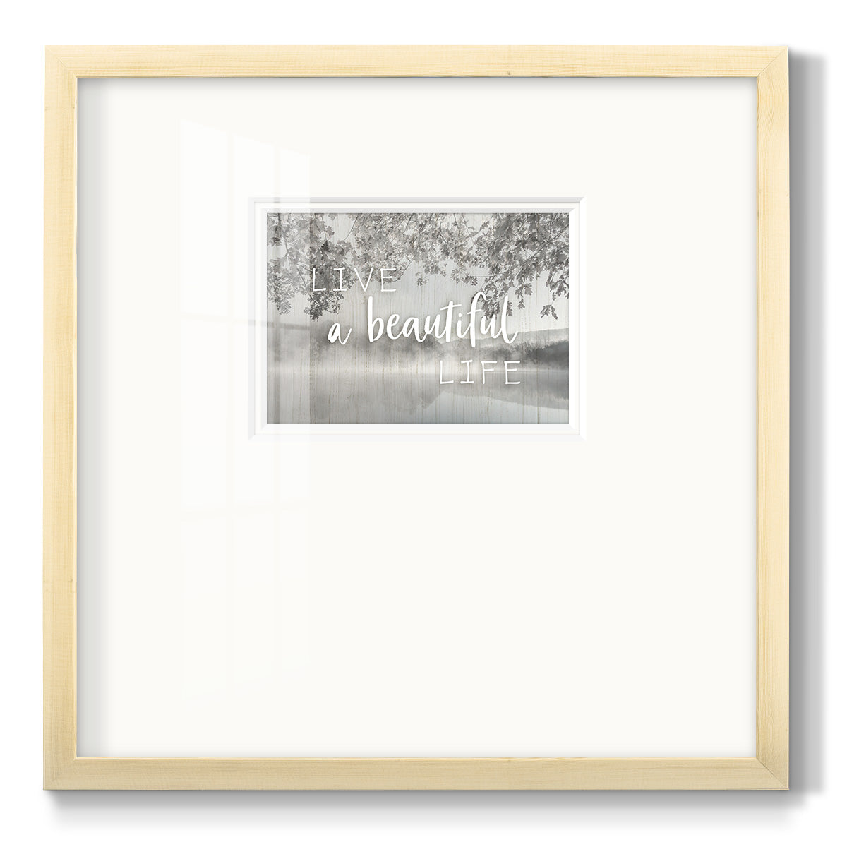 Live A Beautiful Life - Double Matboard Framed Print