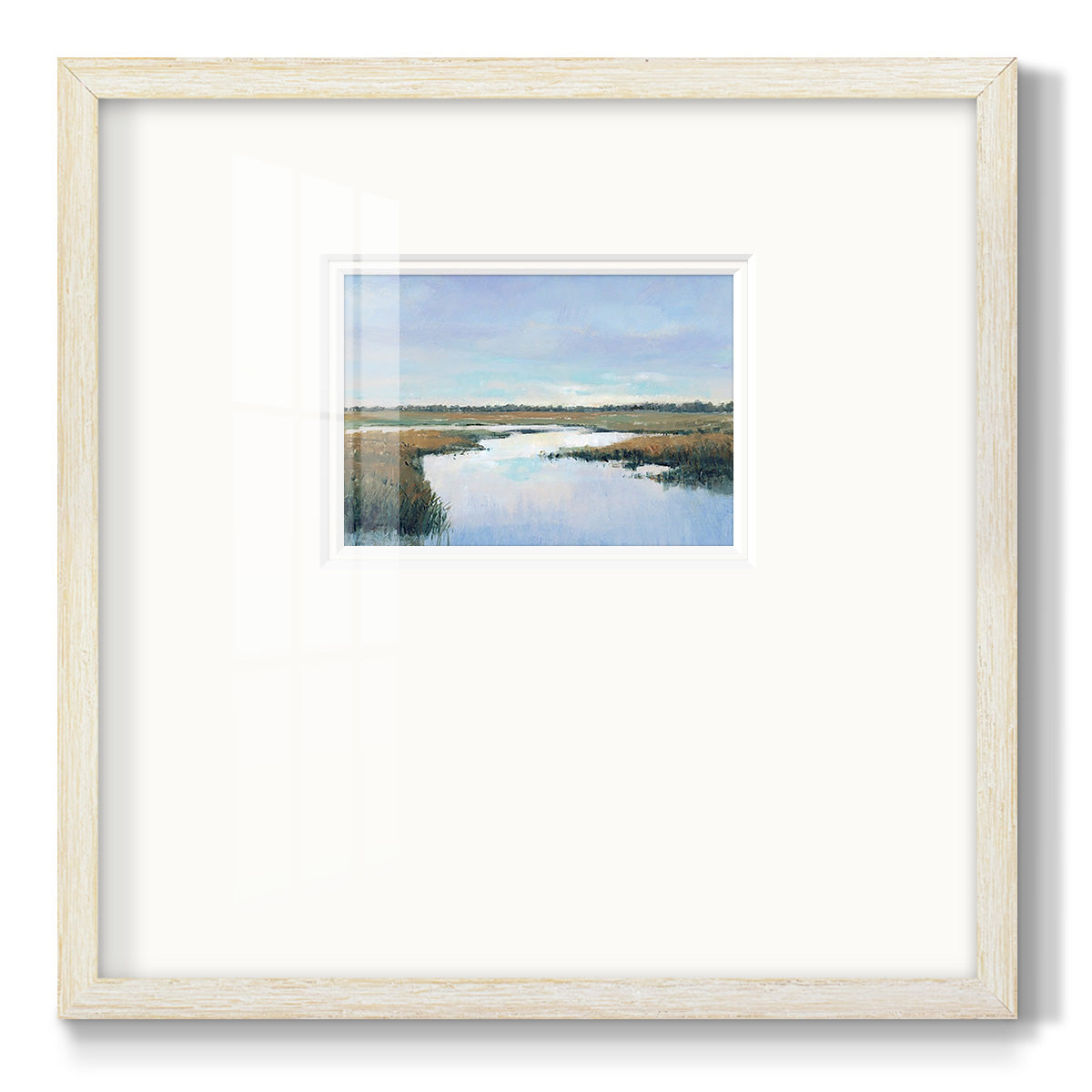 Coastal Plains I - Double Matboard Framed Print
