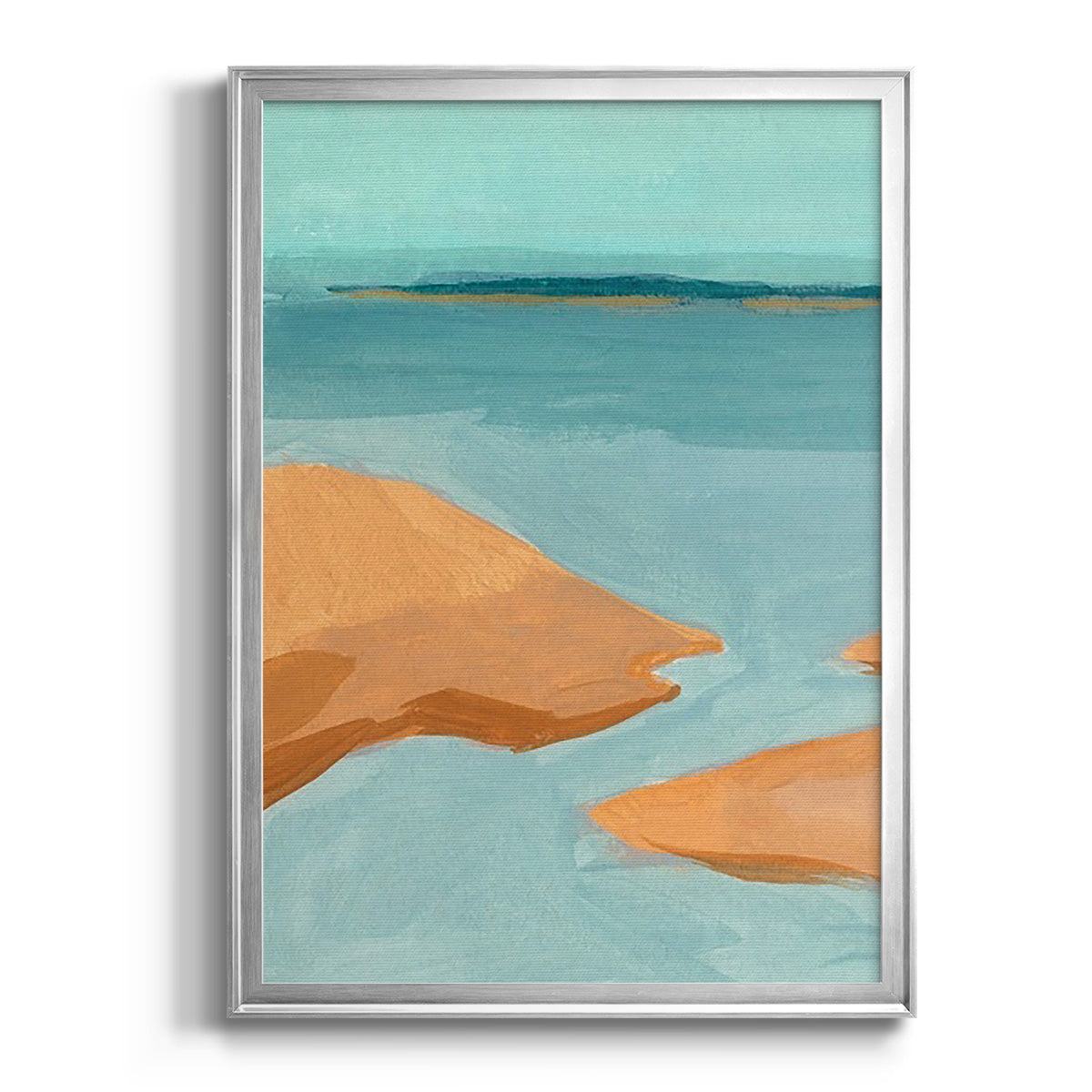 Out on the Sandbar IV - Modern Framed Canvas Print