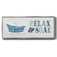 Relax and Soak - Floater Framed Canvas Print