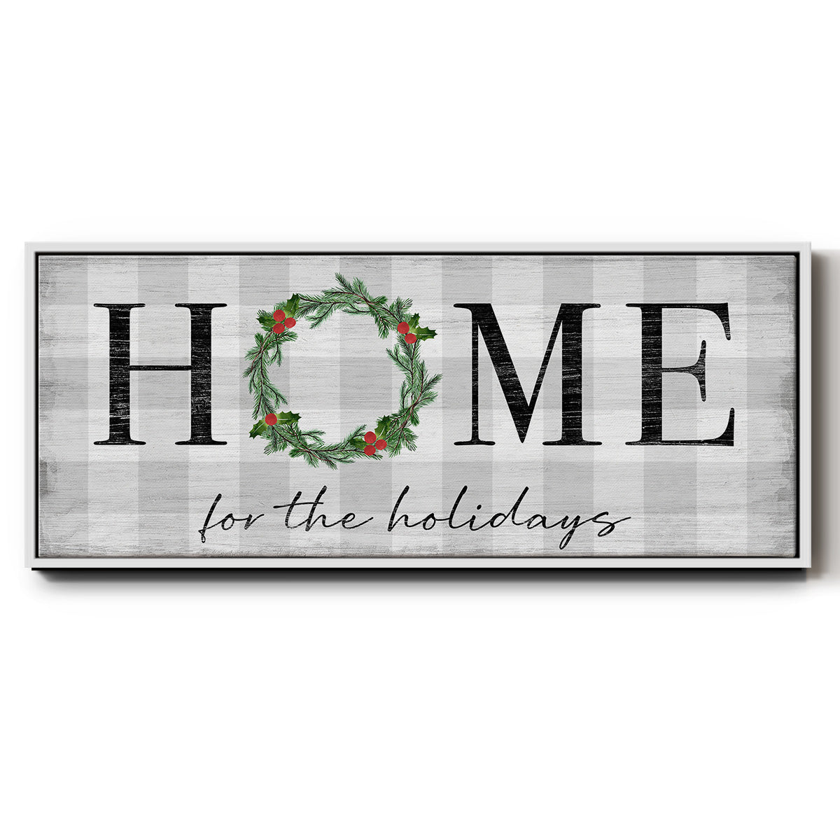 Home for the Holidays - Floater Framed Canvas Print