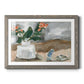 Vase of Pink Flowers III - Barnwood Framed Art Print