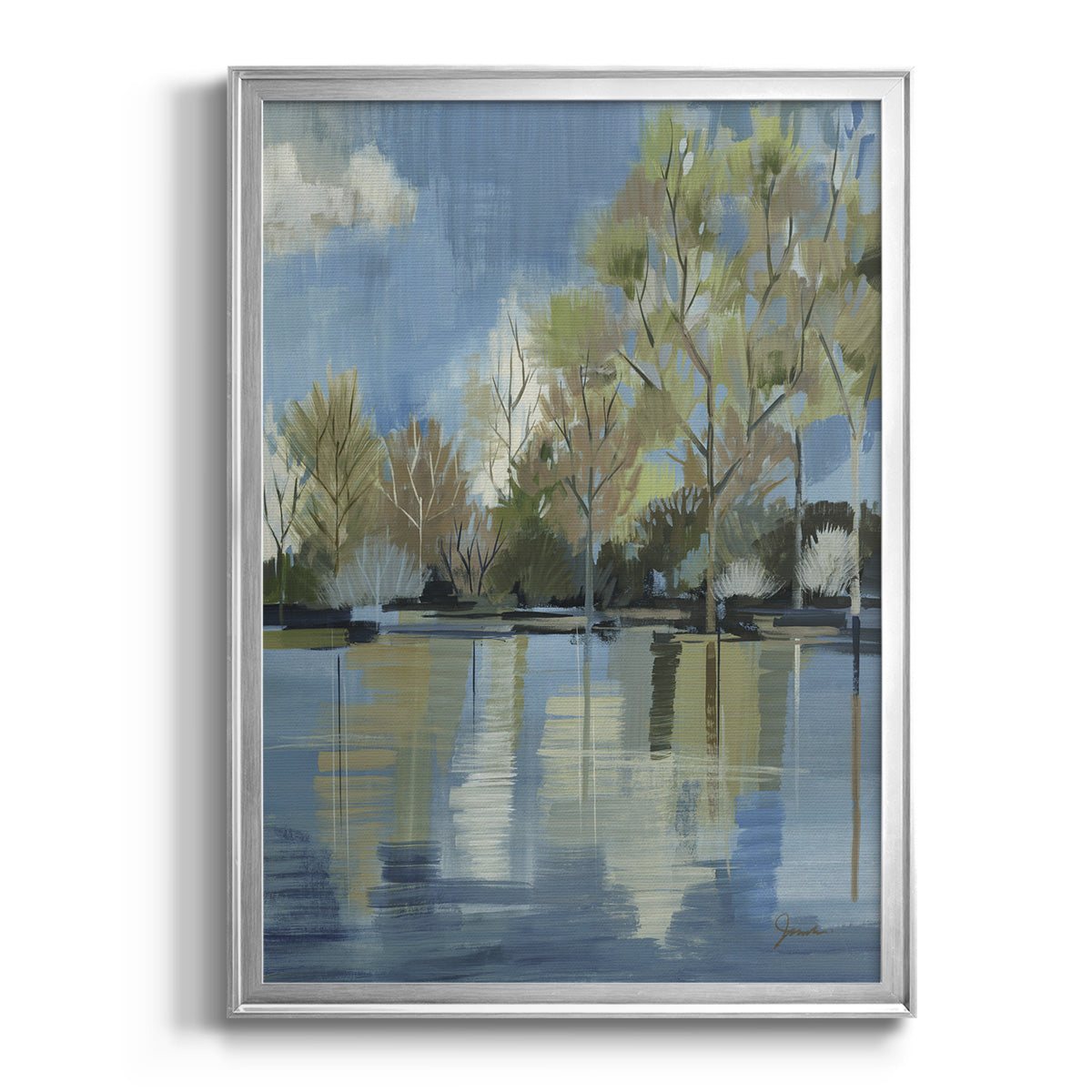 Enchanted Forest I - Modern Framed Canvas Print