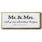 Mr. and Mrs. - Floater Framed Canvas Print