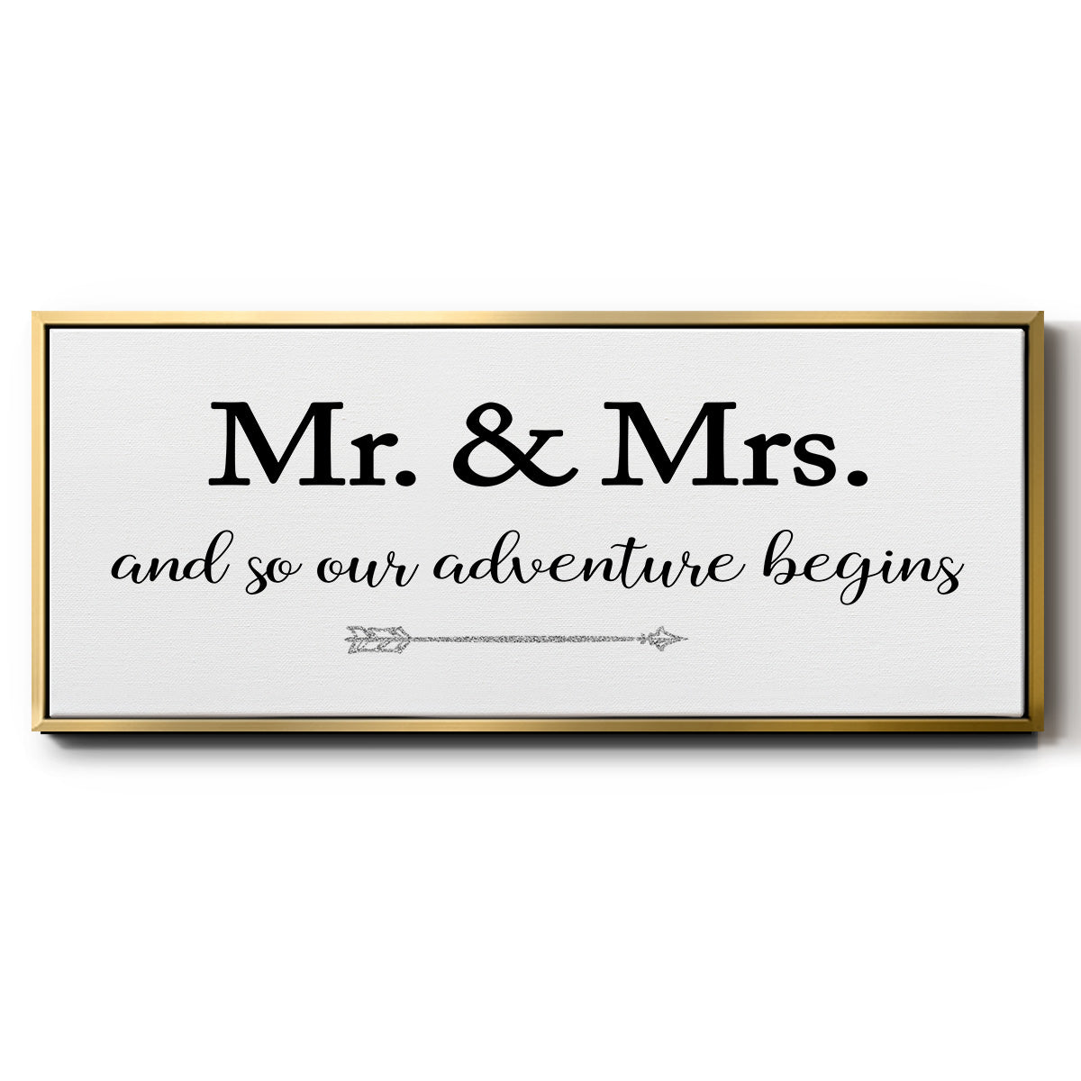 Mr. and Mrs. - Floater Framed Canvas Print