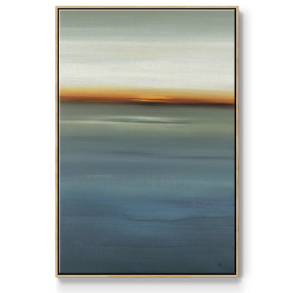 Beside the Blue I - Floater Framed Canvas Print