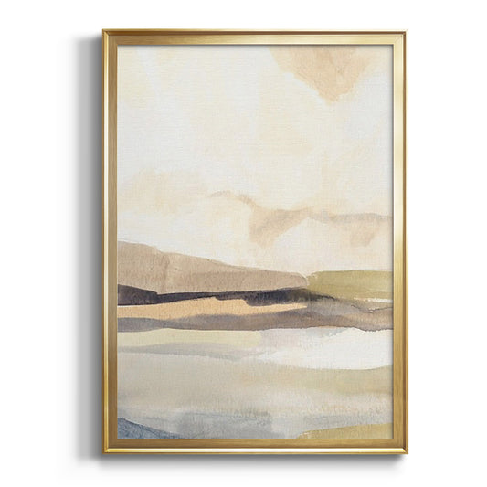 Slate Movement III - Modern Framed Canvas Print