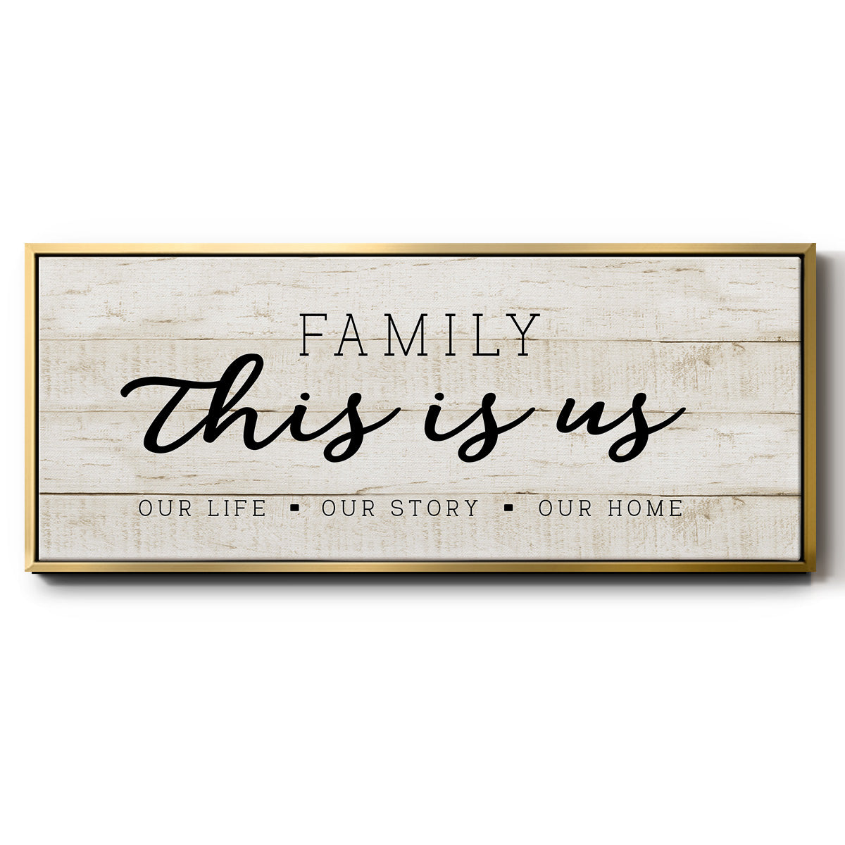 This is Us - Floater Framed Canvas Print