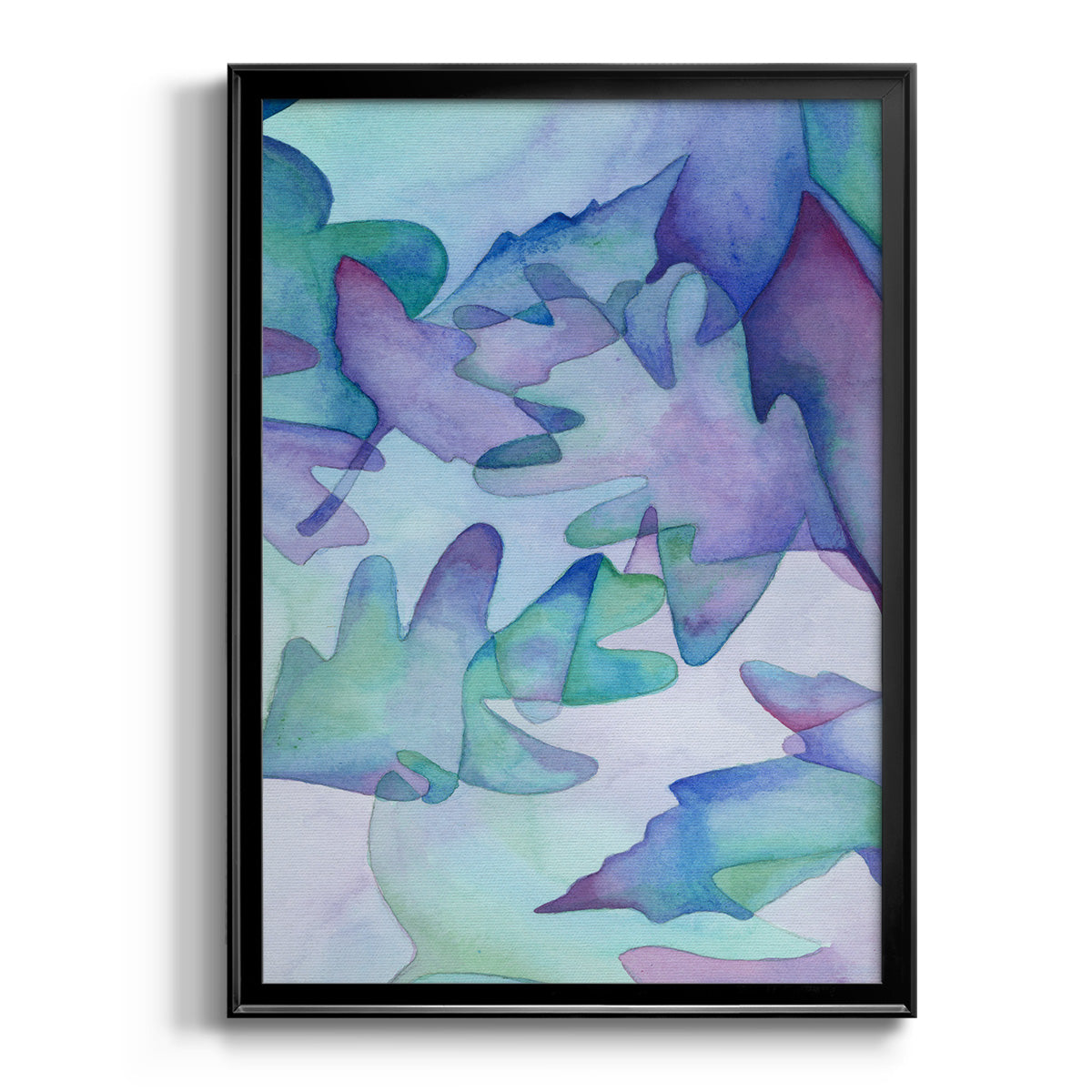 Fallen Leaves - Modern Framed Canvas Print