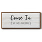 Come In - Floater Framed Canvas Print