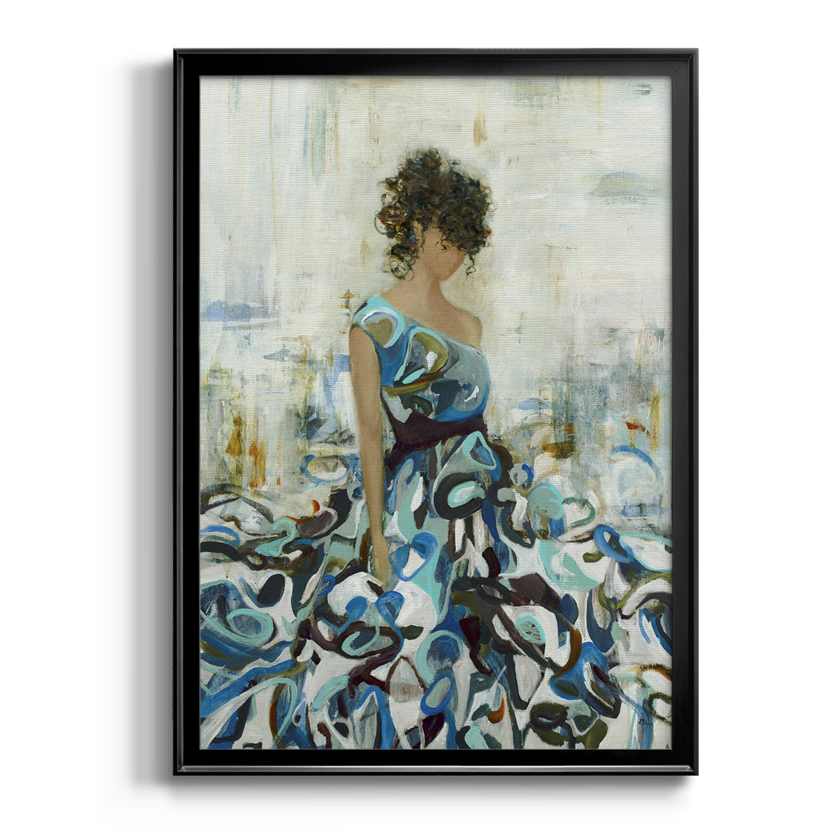 Fluid Beauty - Modern Framed Canvas Print