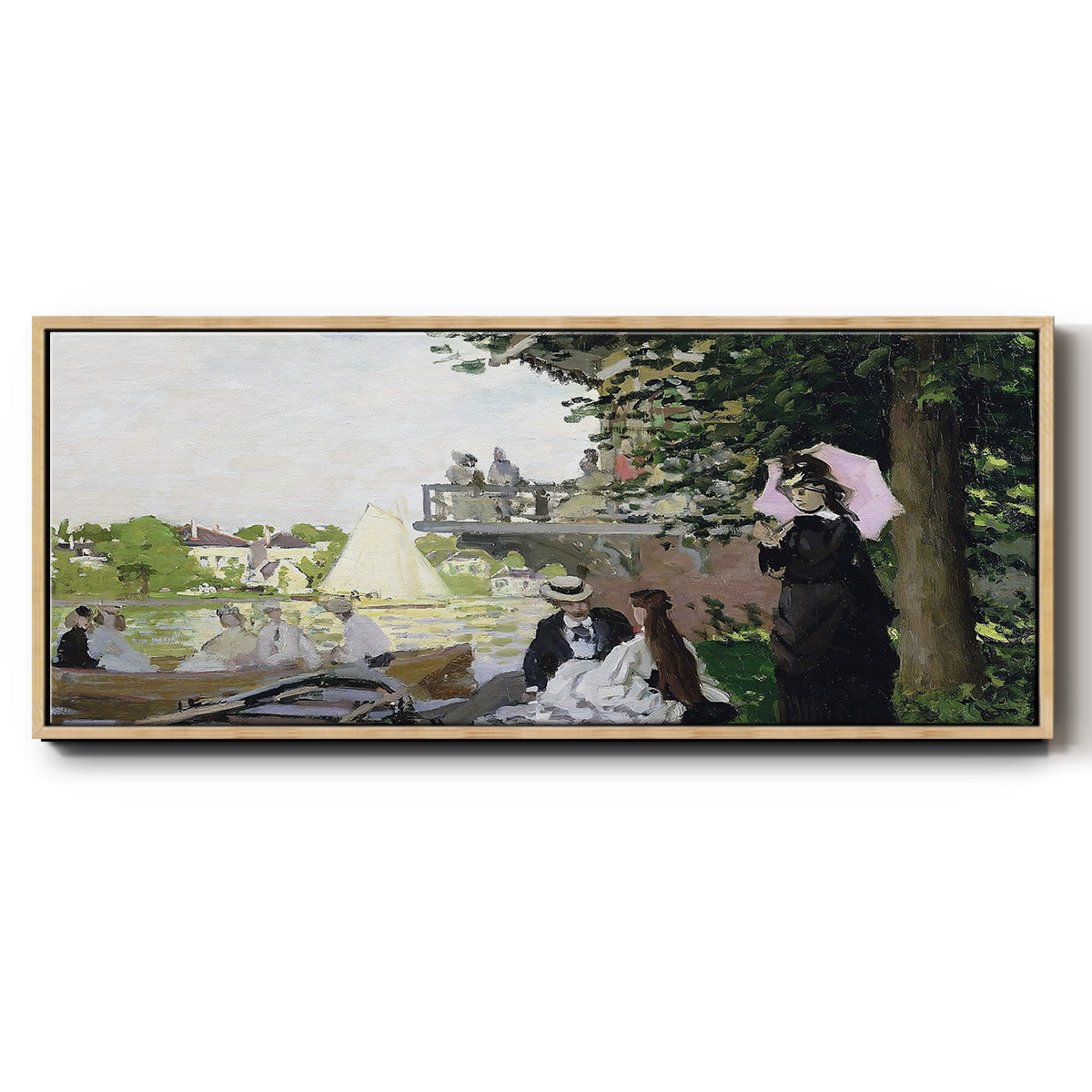 Garden House on the Zaan, Zaandam, 1871 - Floater Framed Canvas Print