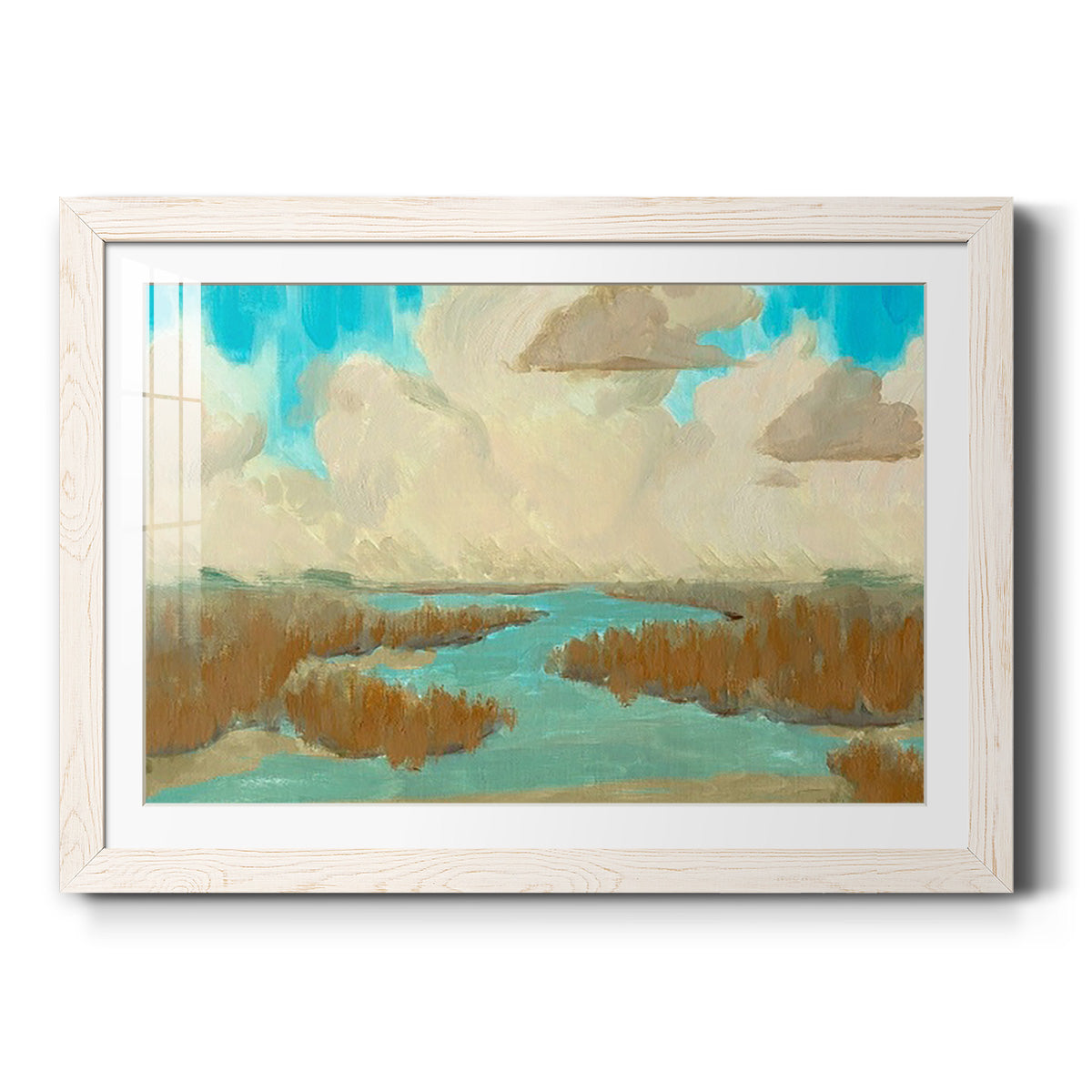 Fripp Island Water I - Barnwood Framed Art Print