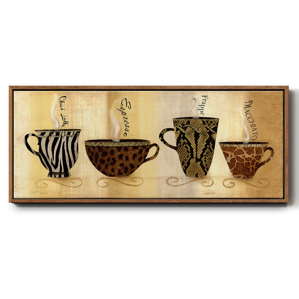 CafÃ© Exotica I - Floater Framed Canvas Print