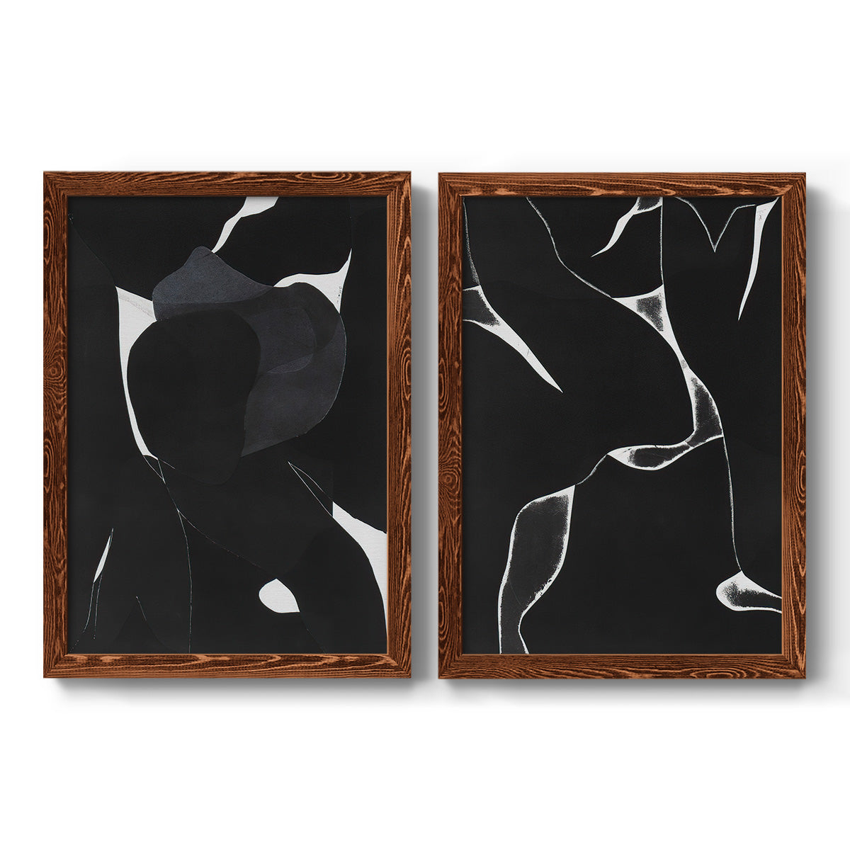 Night Bloom I - Premium Framed Canvas 2 Piece Set - Ready to Hang