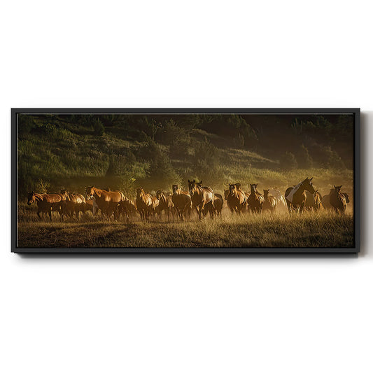 Wild and Free III - Floater Framed Canvas Print